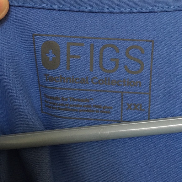 Figs scrub shirt blue size XXL - Picture 5 of 6